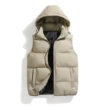 Winter Puffer Vest  Hooded Quilted Design - Product detail 6