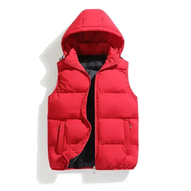 Winter Puffer Vest  Hooded Quilted Design - Product detail 7