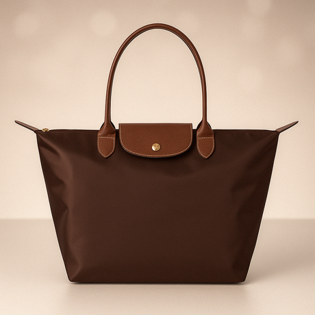 Waterproof Tote Bag  Premium Oxford Fabric With Leather Trim - Product detail 5