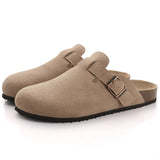 Comfort Suede Mules  Cork Insole With Arch Support - Product example