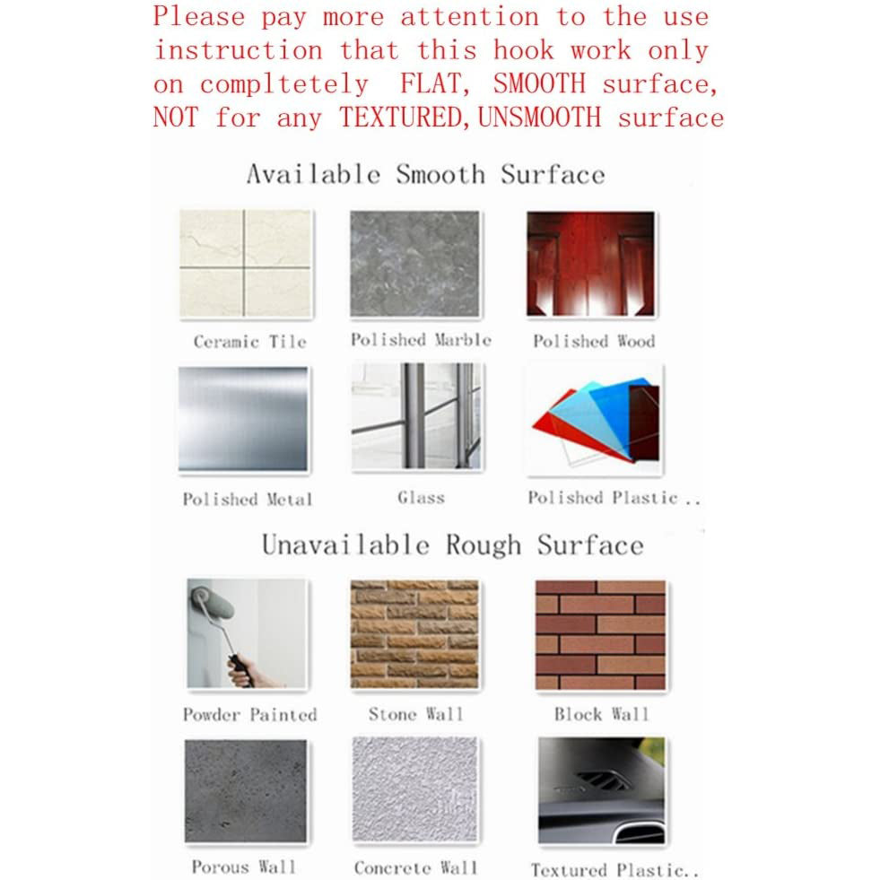 Heavy Duty Vacuum Suction Hooks  Stainless Steel Wall Mount Set - Product detail 4