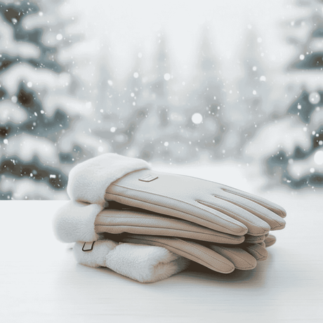 Womens Touchscreen Winter Gloves  Plush Suede Fleece Lined - Product showcase