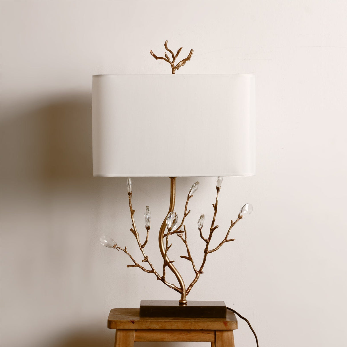 Botanical Table Lamp  Brass Branch Design - Product detail 6