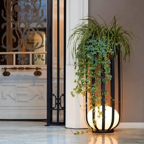 Solar Garden Lamp  Modern Planter Stand Design - Product detail 7