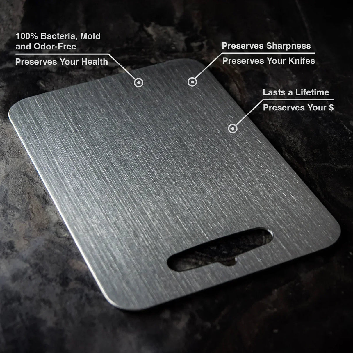 Premium Titanium Cutting Board  Antibacterial Multi-Size Set - Detailed view