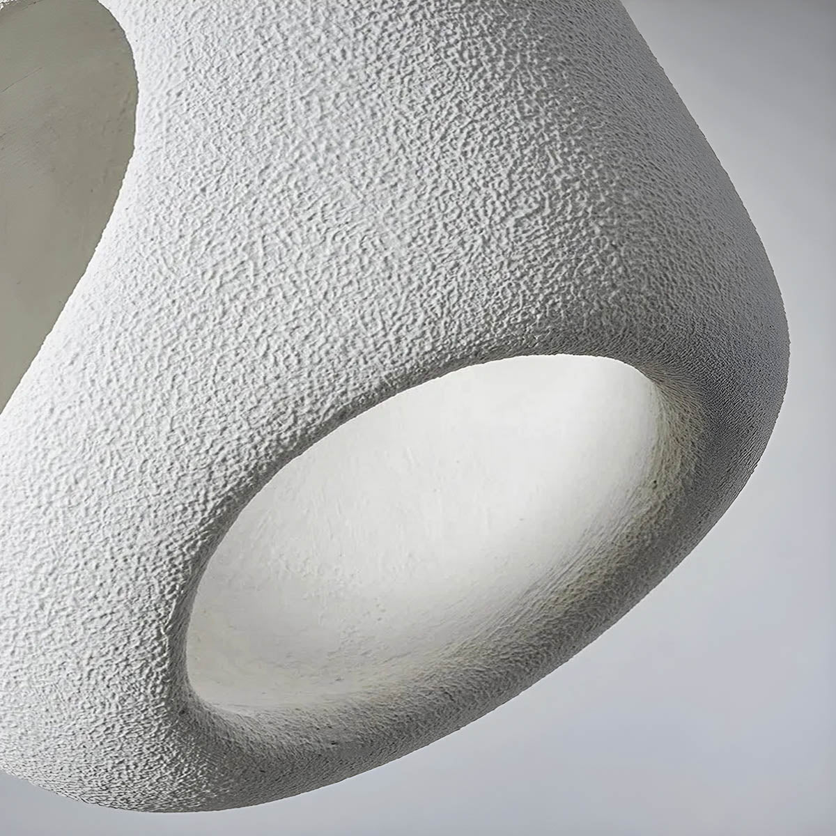 Modern Pendant Light  Textured White Dual Opening Design - Product detail 6