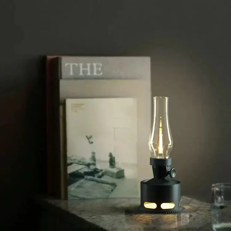 Vintage LED Lantern  Rechargeable Glass Ambient Light - Product example