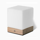 Nordic LED Table Lamp  Minimalist Cube Design With Wooden Base - Product detail 7
