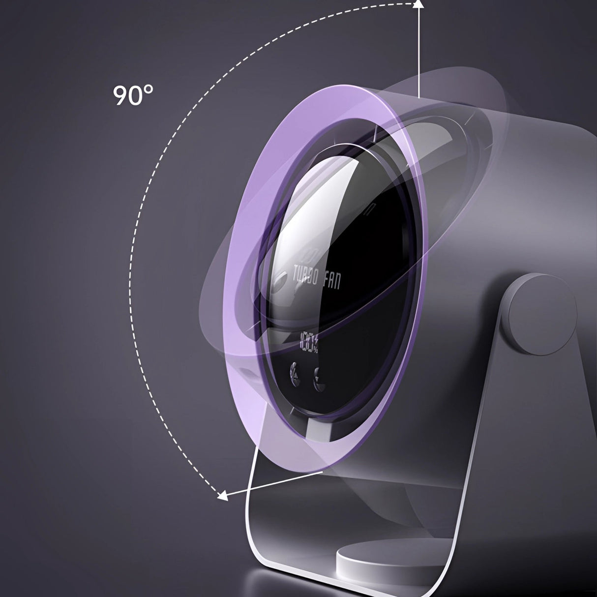 Smart Bladeless Fan  LED Display Compact Design - Product detail 4
