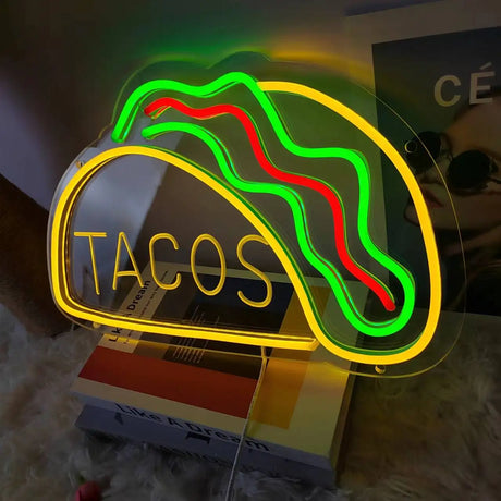 LED Taco Neon Sign  USB Powered Decorative Light - Product example