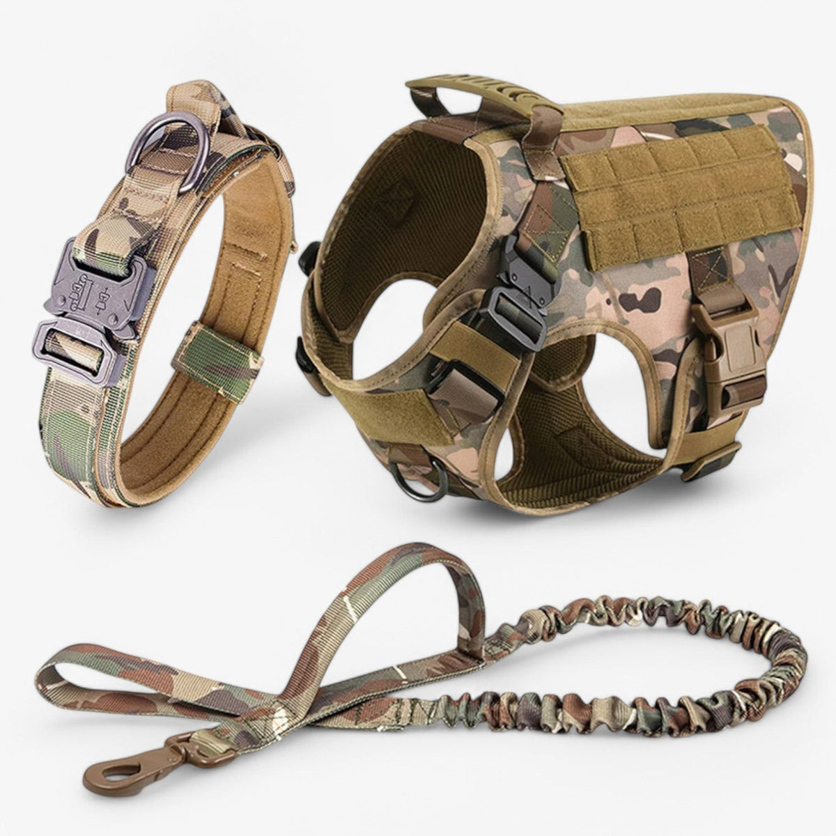 Military Grade Dog Harness Tactical Training Vest with Quick-Release ...