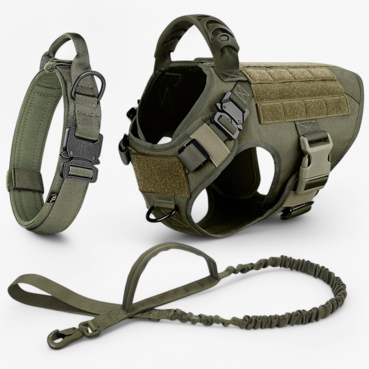 Military Grade Dog Harness  Tactical Training Vest with Quick-Release System - Product example