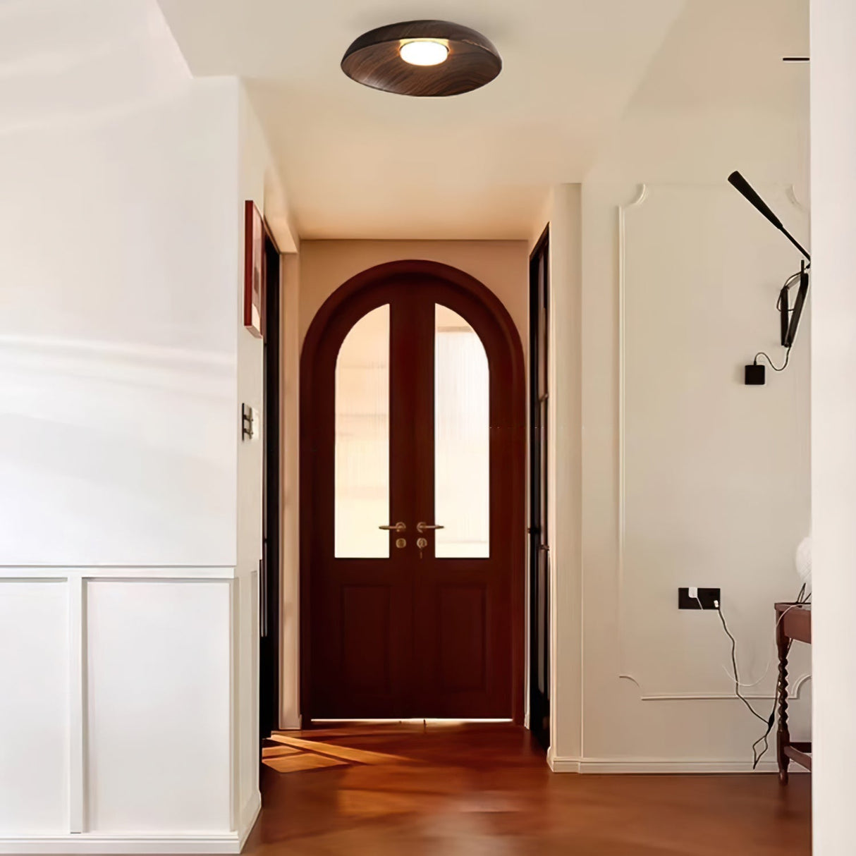 Modern Ceiling Light  Curved Wood Texture Design - Product detail 8
