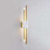 Modern Marble Wall Light  Gold Metal Linear Design - Product detail 16