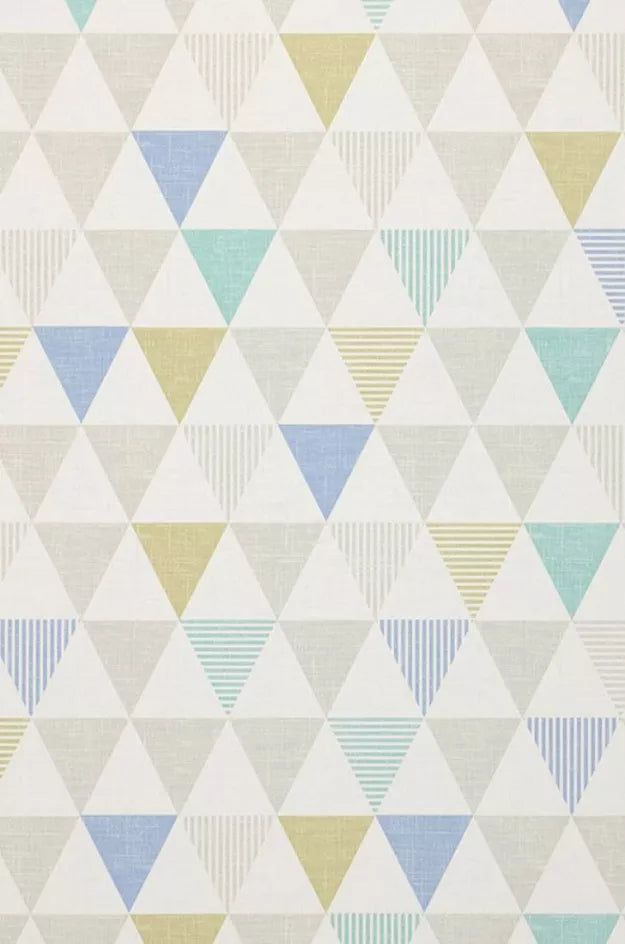 Geometric Mural Wallpaper | Pastel Triangle Pattern Design