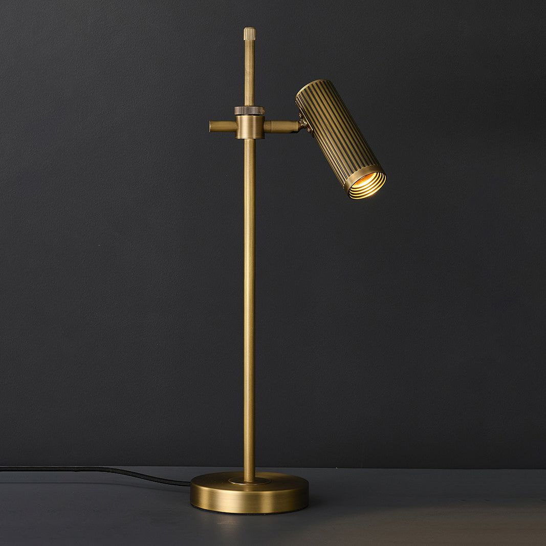 Modern Brass Task Lamp  Adjustable Spotlight Design - Detailed view