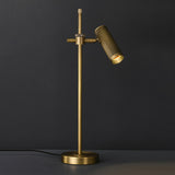 Modern Brass Task Lamp  Adjustable Spotlight Design - Detailed view