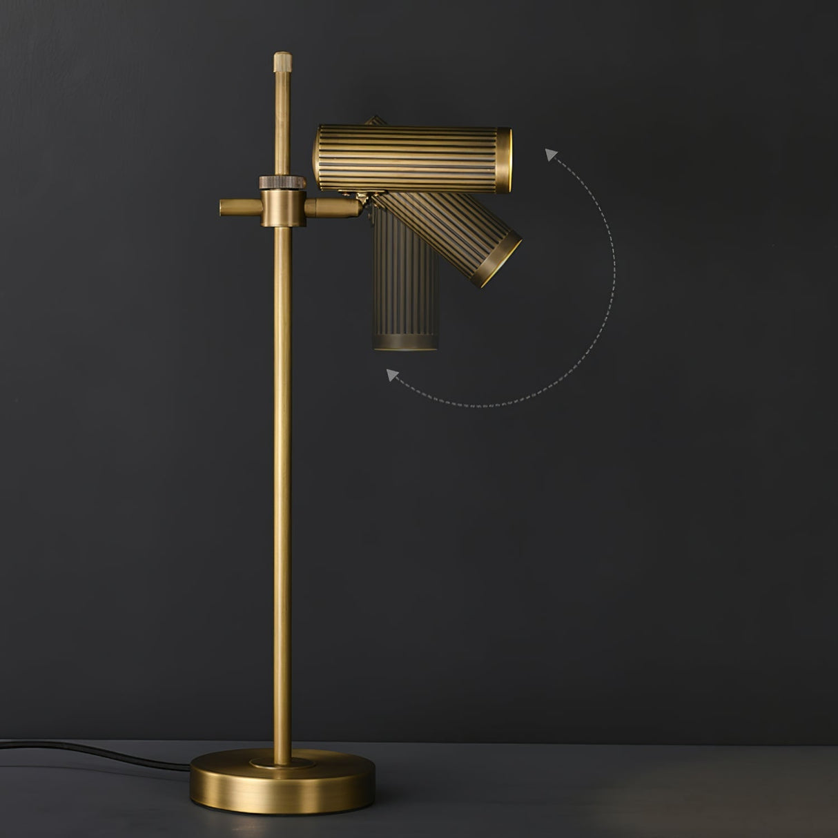 Modern Brass Task Lamp  Adjustable Spotlight Design - Product detail 5