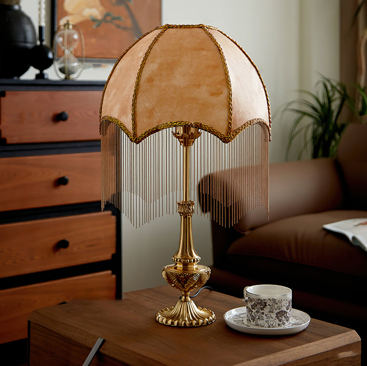 Scandinavian Table Lamp  Natural Wood  White Shade Design - Product detail 5