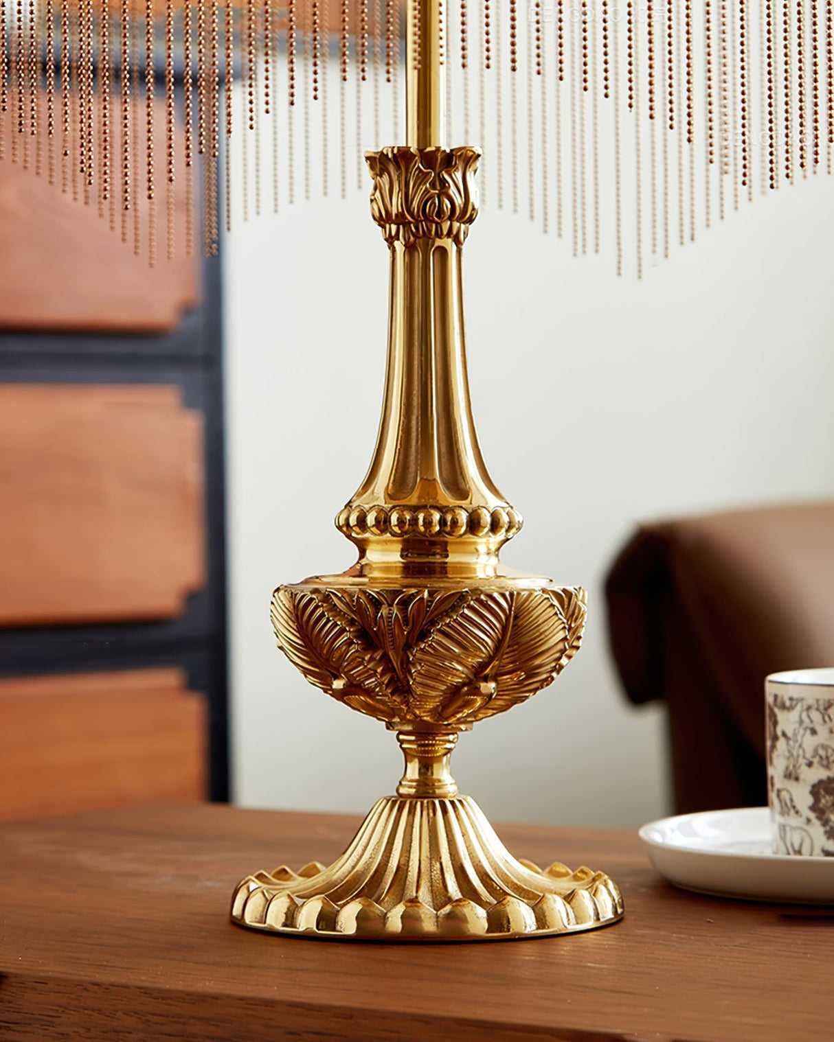 Scandinavian Table Lamp  Natural Wood  White Shade Design - Product detail 11