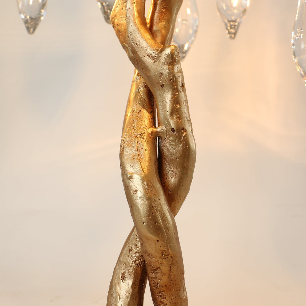 Crystal Branch Table Lamp  Brass Frame With Glass Droplets - Product detail 5