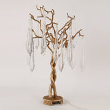 Crystal Branch Table Lamp  Brass Frame With Glass Droplets - Product detail 9
