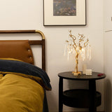Crystal Branch Table Lamp  Brass Frame With Glass Droplets - Product detail 7
