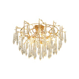 Crystal Ceiling Lamp  Brass Frame with Glass Droplets - Product detail 27