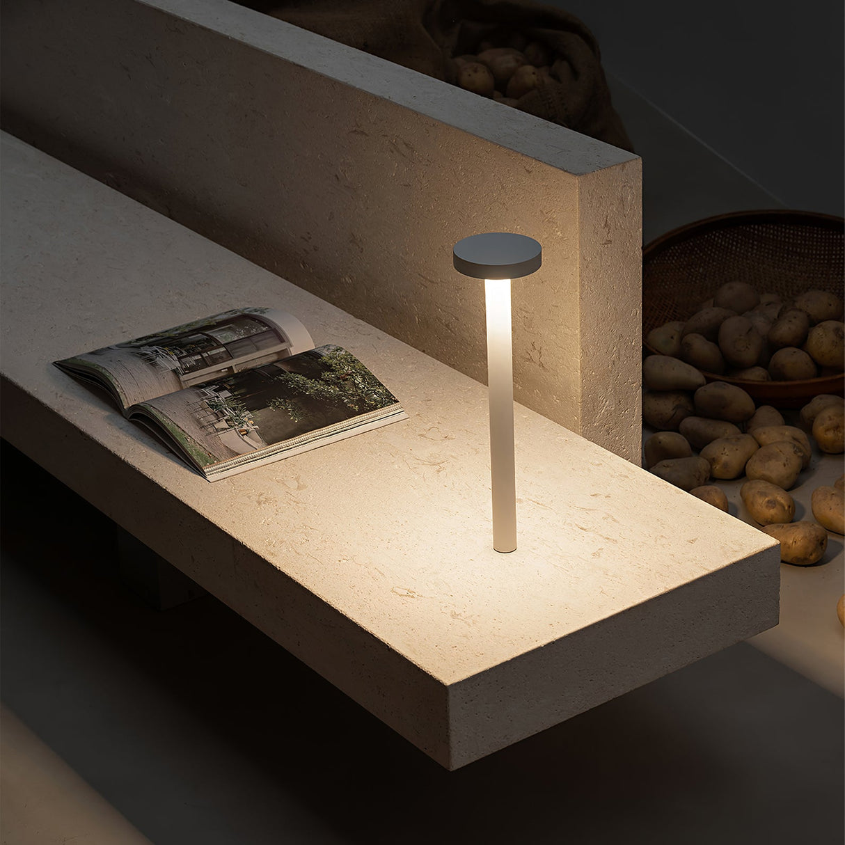 Modern LED Table Lamp  Magnetic Base Portable Design - Detailed view