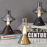 Vintage Table Lamp  Glass Hourglass Design - Product detail 14