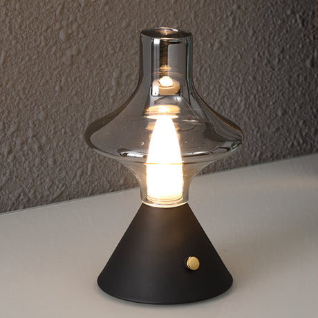 Vintage Table Lamp  Glass Hourglass Design - Product detail 32