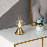 Vintage Table Lamp  Glass Hourglass Design - Product detail 25