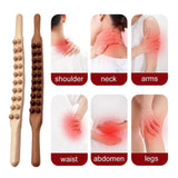 Wooden Gua Sha Massage Tool  Natural Therapy Stick With Rolling Beads - Product detail 4