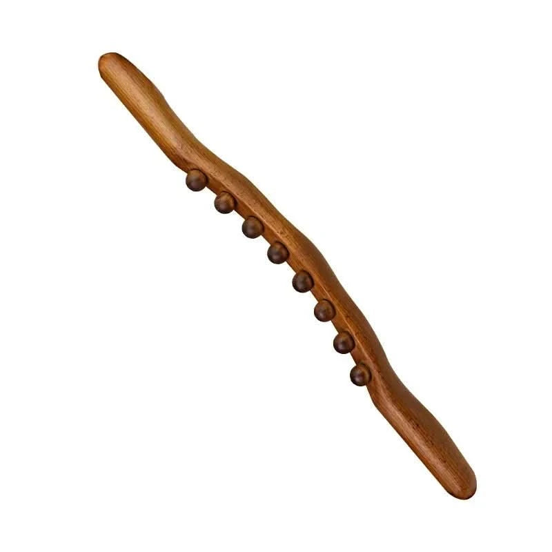 Wooden Gua Sha Massage Tool  Natural Therapy Stick With Rolling Beads - Product detail 8
