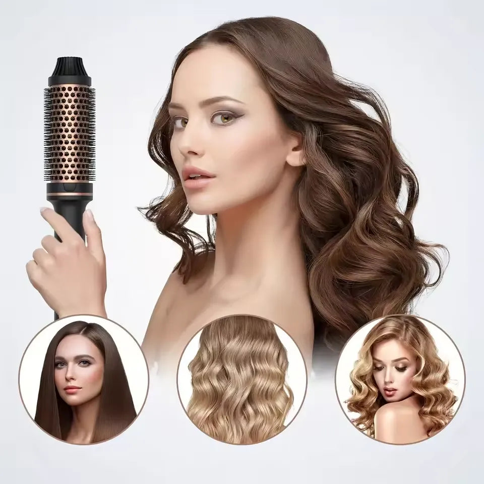 Ceramic Hair Styling Brush  Tourmaline Barrel With Ionic Technology - Product example