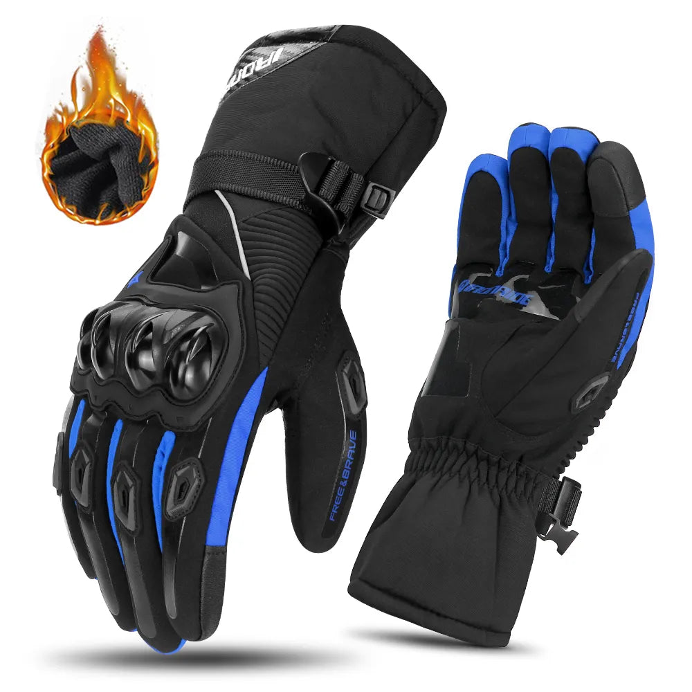 Motorcycle Winter Gloves  Waterproof Insulated Protection - Detailed view