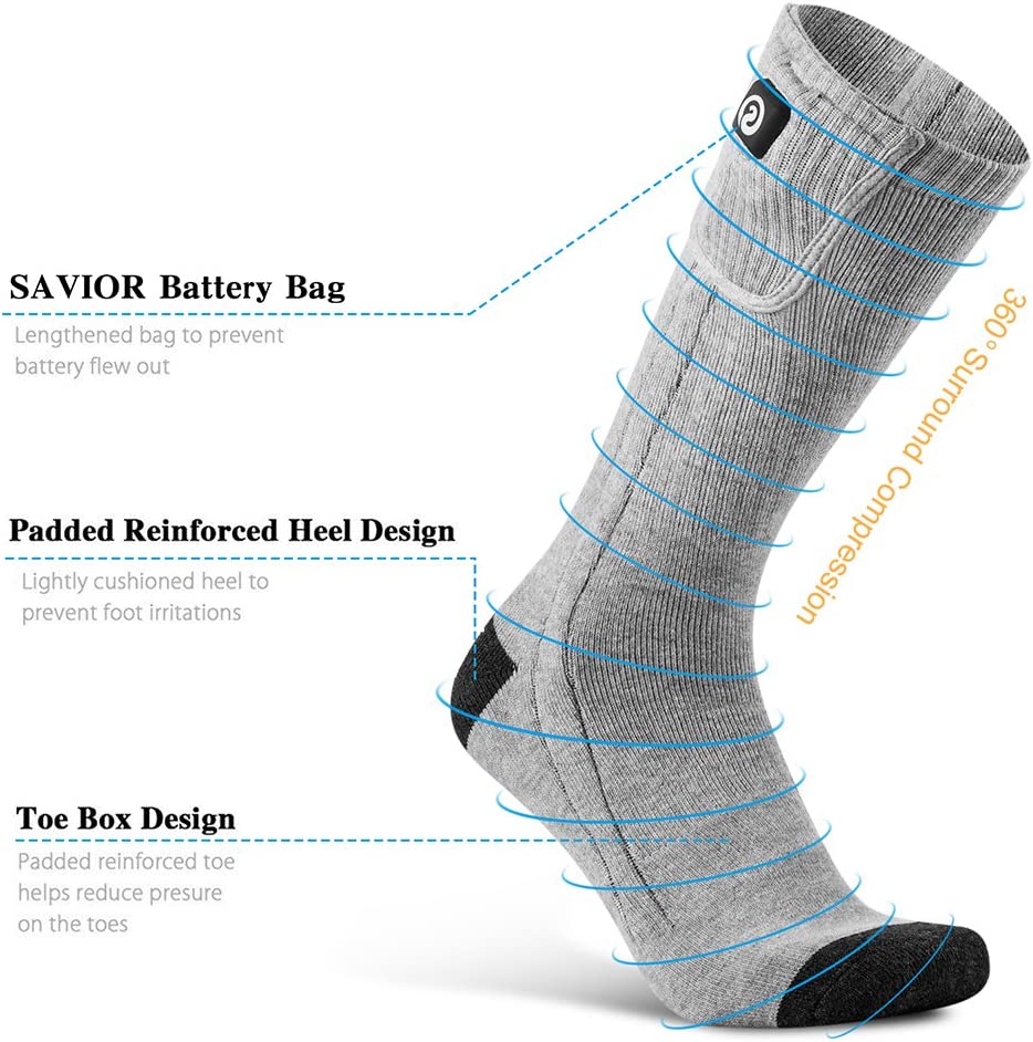 Rechargeable Heated Socks  Premium Battery Powered Winter Warmth - Product example