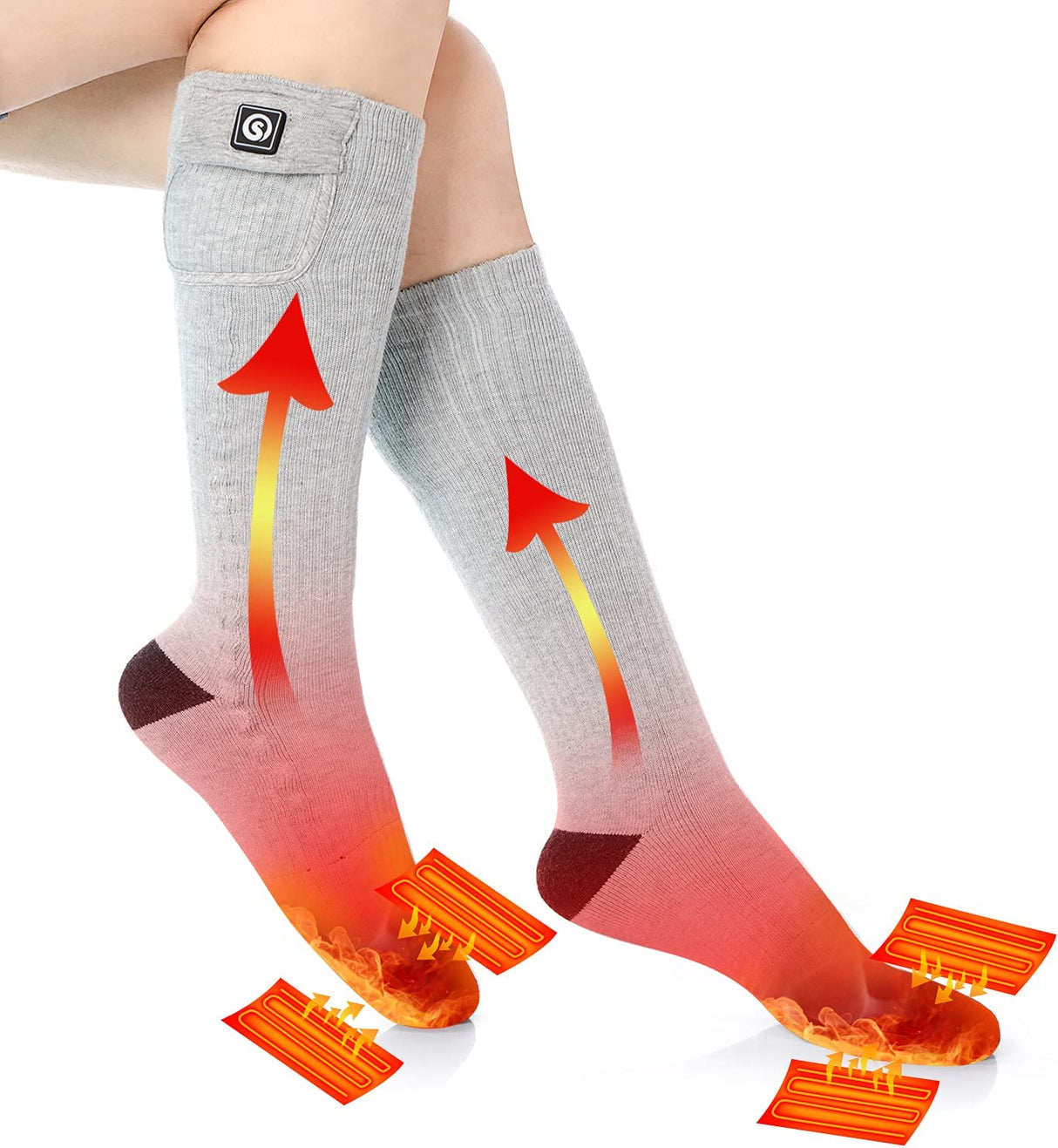 Rechargeable Heated Socks  Premium Battery Powered Winter Warmth - Product detail 10