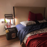 Modern Table Lamp  Chrome Shade Wood Stem Design - Product detail 10