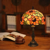 Floral Table Lamp  Stained Glass Sunflower Design - Product showcase