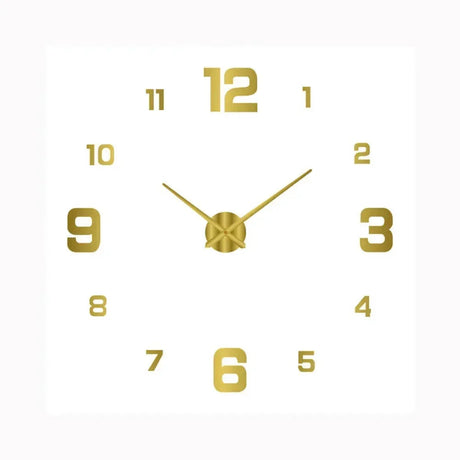 Silent Wall Clock  Gradient Gold Digital Design - Product detail 11