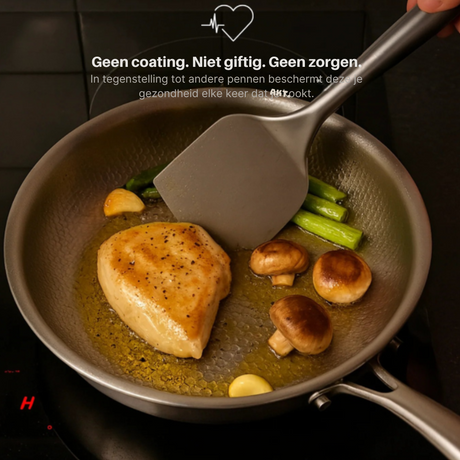 Titanium Cookware Set  Hammered Non-Stick Pan with Kitchen Utensils - Product detail 8