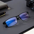 Blue Light Blocking Glasses  Lightweight Titanium Frame - Product showcase