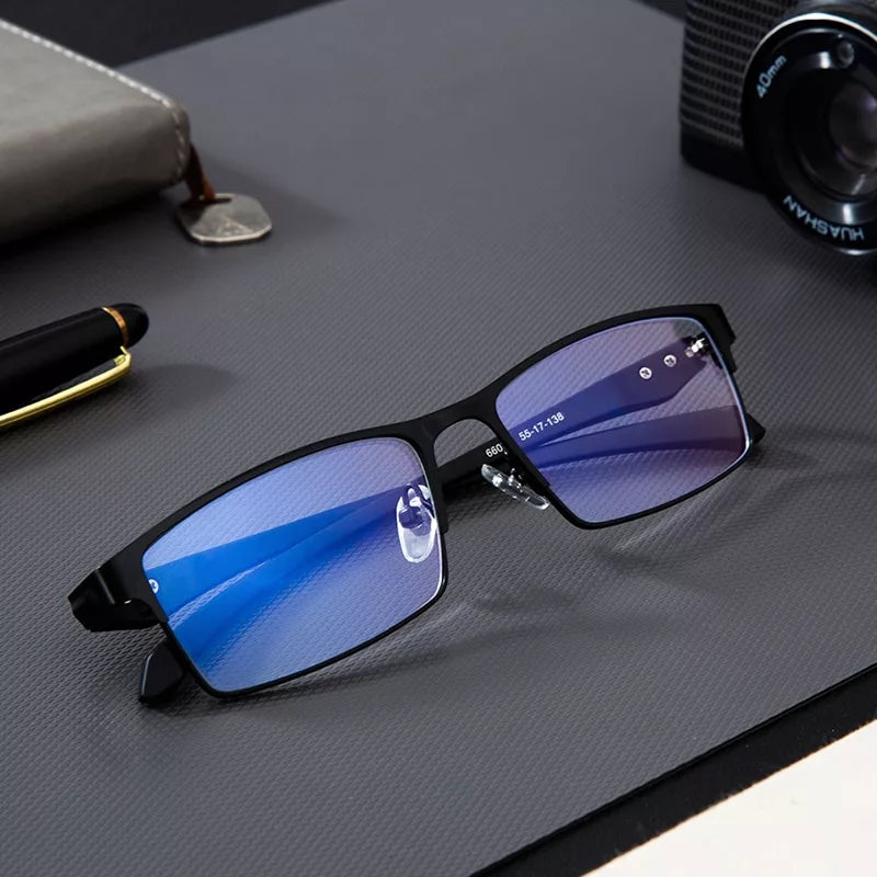 Blue Light Blocking Glasses  Lightweight Titanium Frame - Detailed view