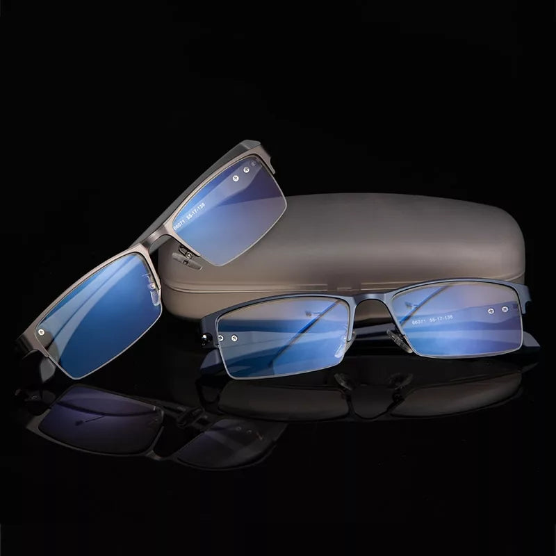 Blue Light Blocking Glasses  Lightweight Titanium Frame - Product example
