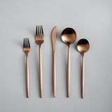 Minimalist Cutlery Set  20-Piece Stainless Steel Gold Flatware - Product detail 11