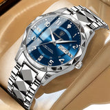 Mens Sports Watch  Blue Dial Stainless Steel Two-Tone - Product detail 8