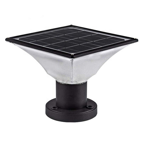 Solar Pillar Light  Modern Aluminum Post Light With 3-Color LED - Product showcase