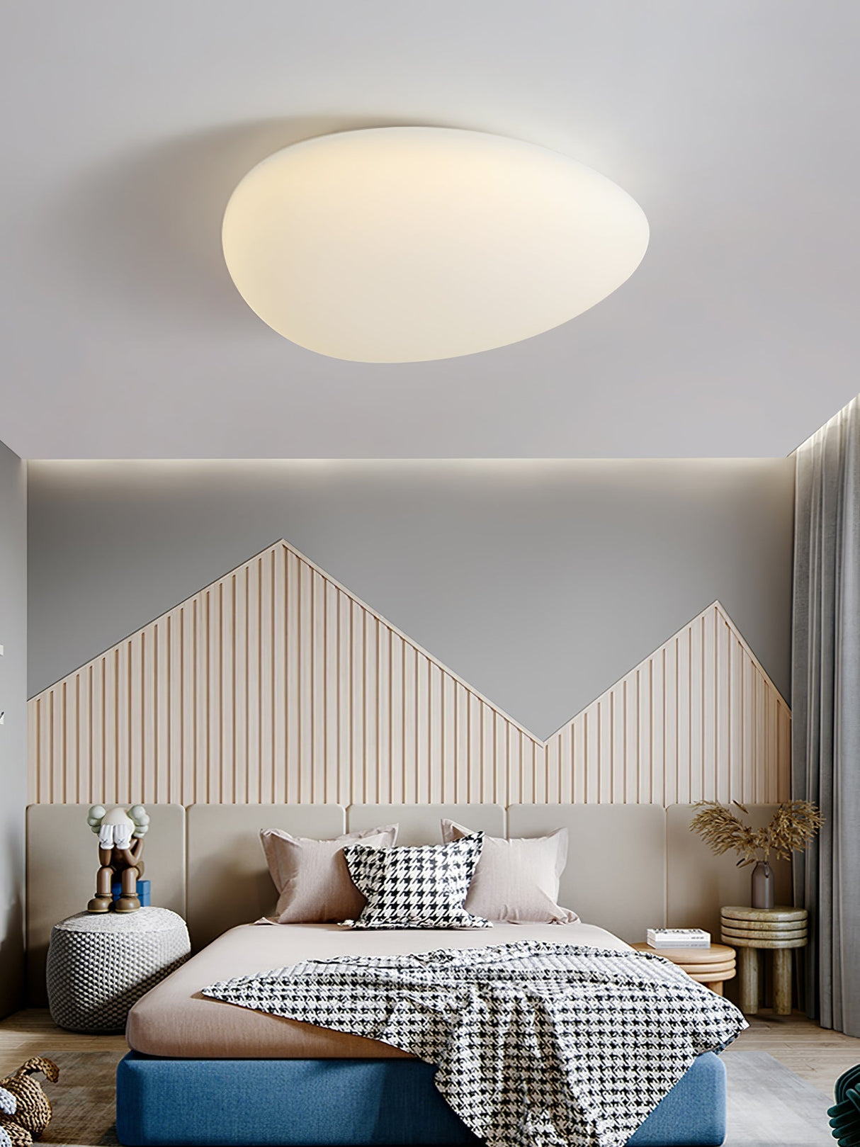Modern LED Ceiling Light  Minimalist White Oval Design - Product detail 10
