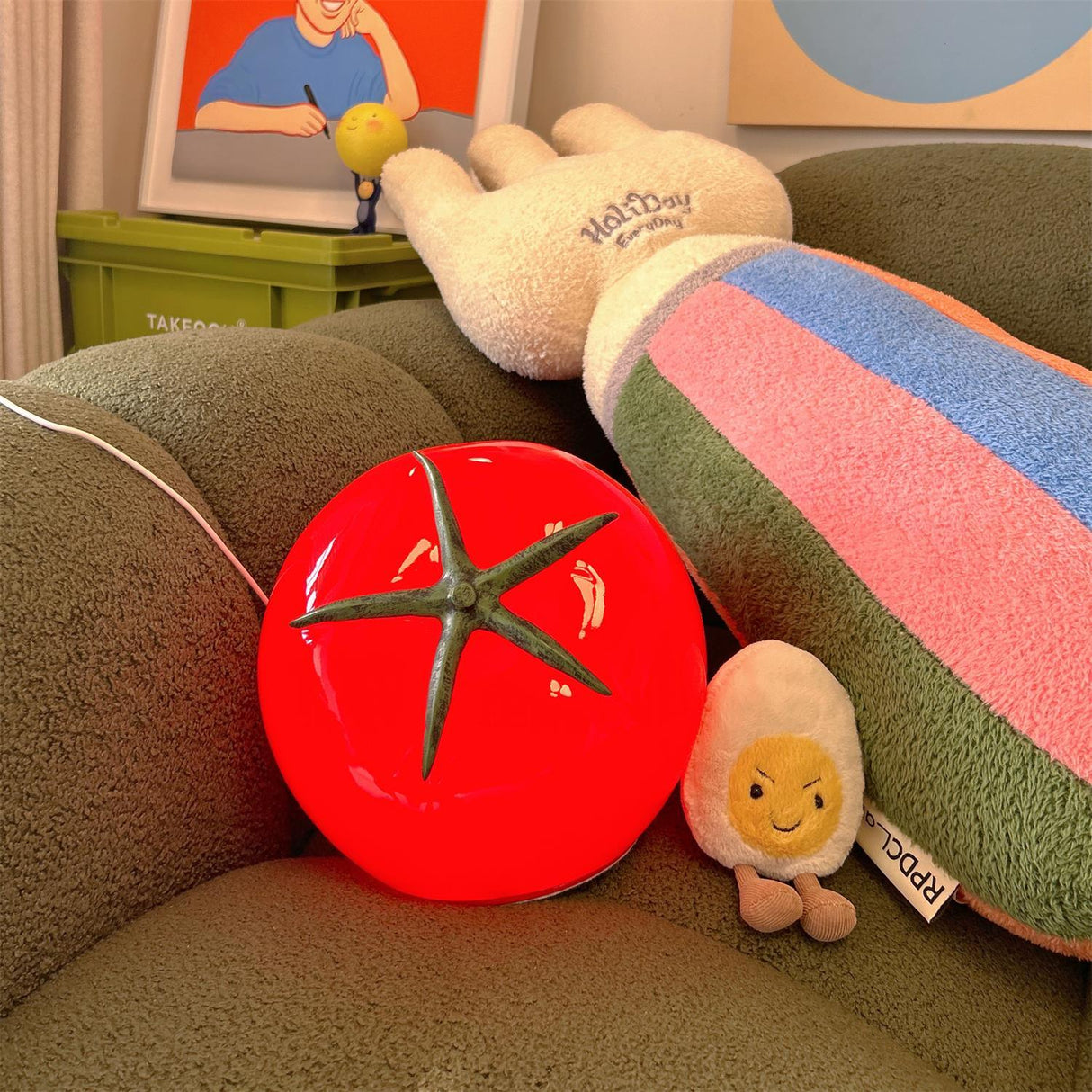 Tomato Table Lamp  Playful LED Resin Design - Product example